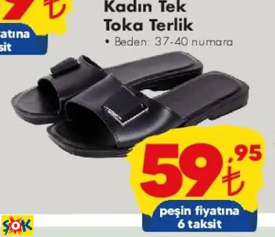 KADIN TEK TOKA TERLİK KADIN TEK TOKA TERLİK